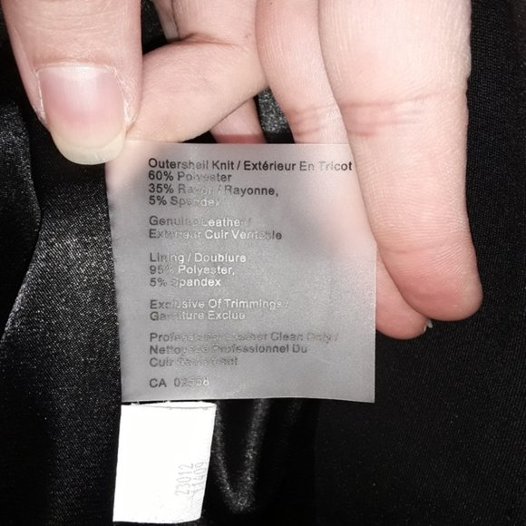 Stylish Danier leather and fabric jacket - Picture 10 of 10